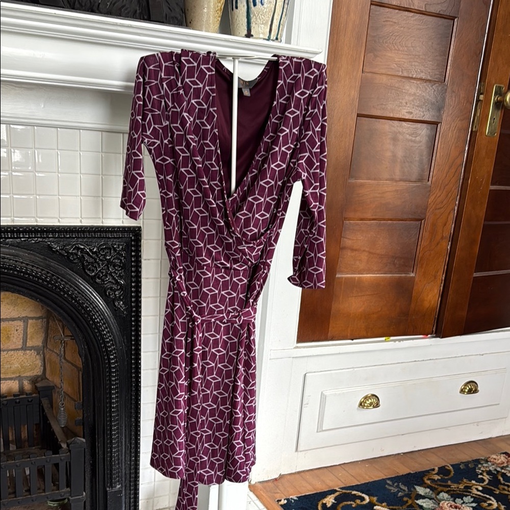 Mix by 41 Hawthorn faux wrap Dress with 3/4 Sleeves- worn about 2x